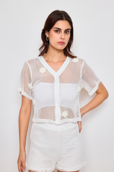 Wholesaler Frime Paris - Short-sleeve mesh vest