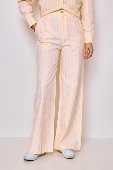 Wholesaler Frime Paris - Striped cotton pants