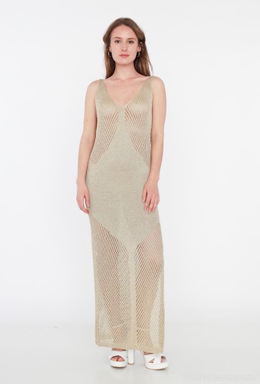 Wholesaler Frime Paris - Long metallic dress