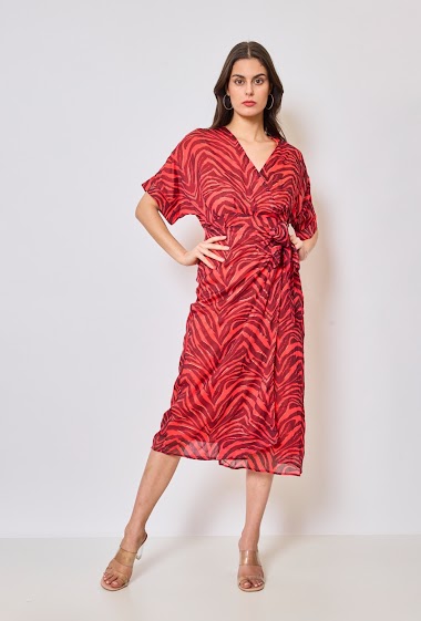 Wholesaler Frime Paris - Long wrap dress