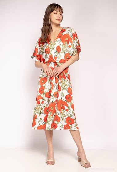 Wholesaler Frime Paris - Floral midi dress