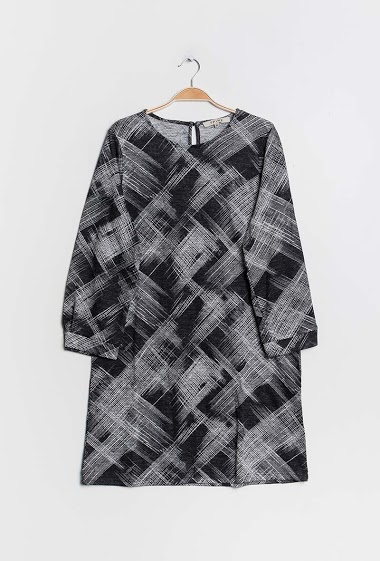 Wholesaler Frime Paris - Printed stretch dress