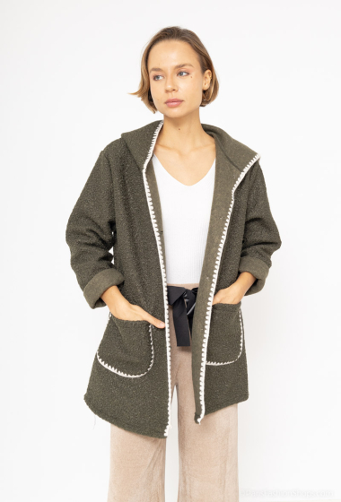 Wholesaler C.CONSTANTIA - Boiled wool coat with details