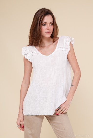 Cotton T-Shirt with string back