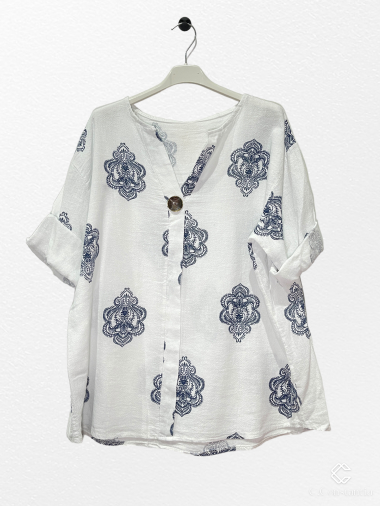 Wholesaler C.CONSTANTIA - Cotton button tshirt