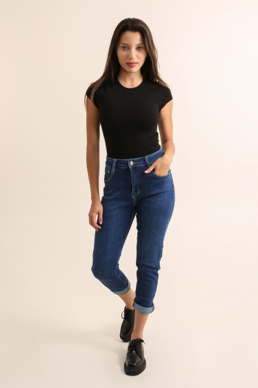 Großhändler G-Smack - blaue Boyfriend-Jeans