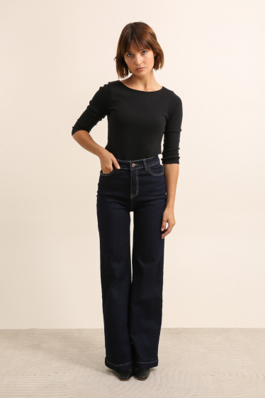 Grossiste G-Smack - jeans bleu foncé wide leg