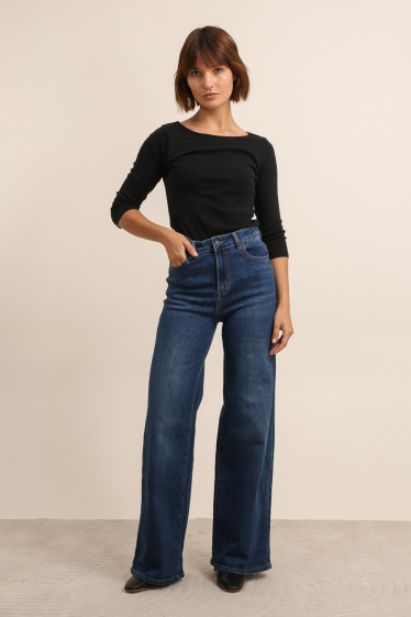 Großhändler G-Smack - blaue Jeans mit weitem Bein