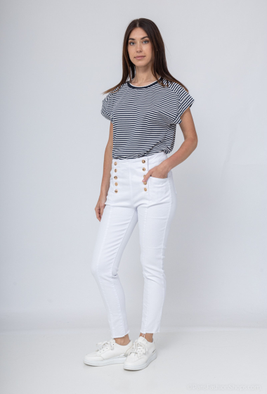 Wholesaler G-Smack - plus size buttoned jeans