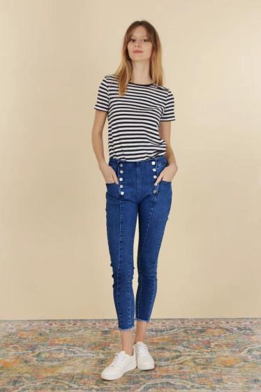 Wholesaler G-Smack - buttoned jeans