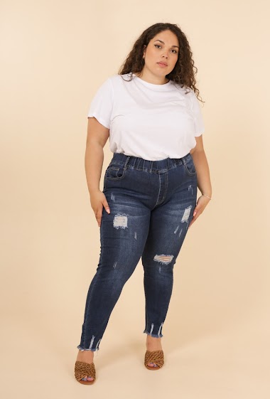 Wholesalers G-Smack - Jeans ripped big size