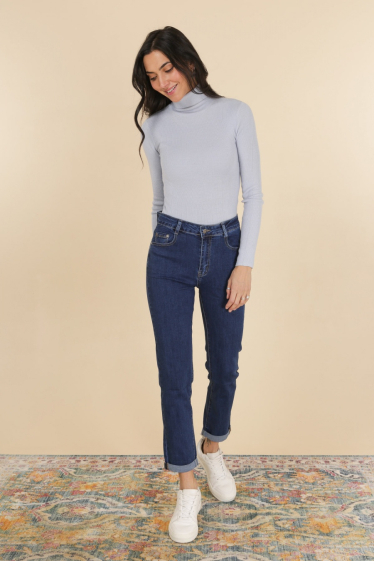 Wholesaler G-Smack - large size straight jeans