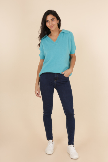 Grossiste G-Smack - jeans push up bleu foncé grande taille
