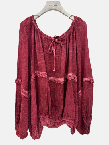 Wholesaler Garçonne - Bohemian washed cotton blouse