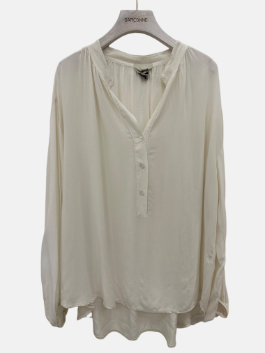 Wholesaler Garçonne - Fluid blouse with mao collar