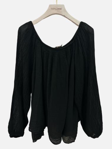 Wholesaler Garçonne - Plain veil blouse