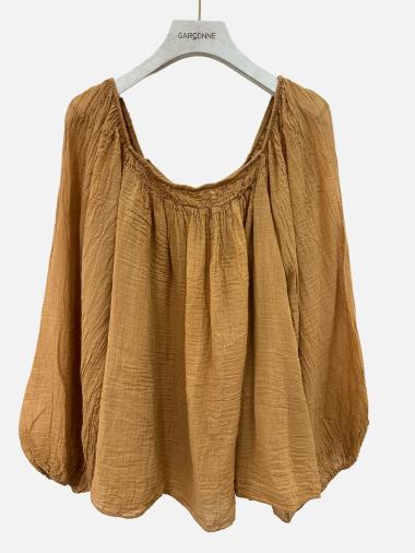 Wholesaler Garçonne - Plain veil blouse