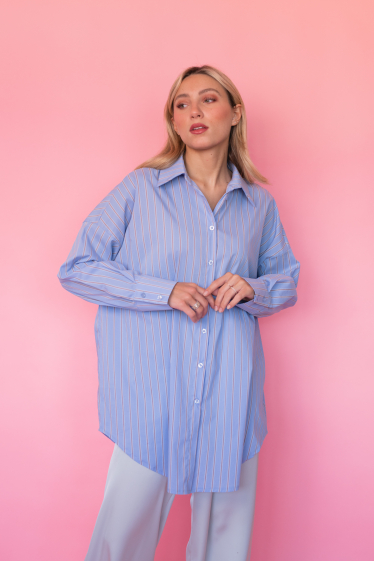 Wholesaler Garçonne - Long striped shirt