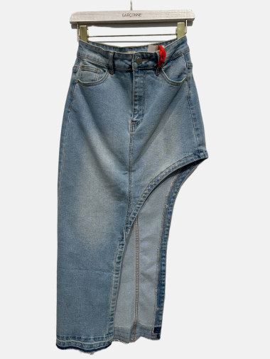 Wholesaler Garçonne - Asymmetrical denim skirt