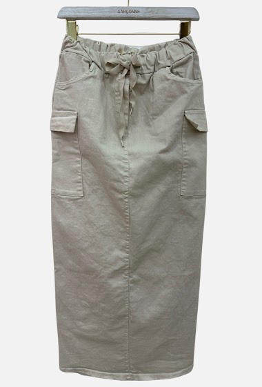 Wholesalers Garçonne - Faded canvas skirt