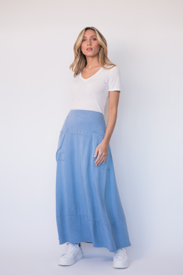 Wholesaler Garçonne - Long skirt with pockets