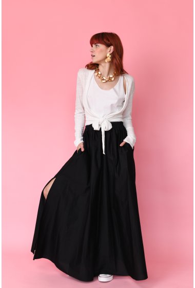 Wholesaler Garçonne - Plain long skirt