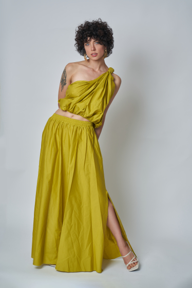 Wholesaler Garçonne - Plain long skirt