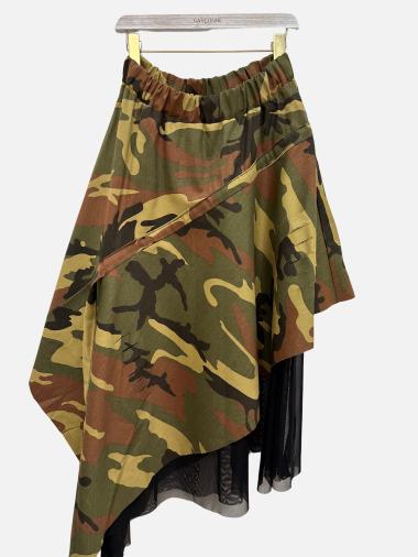 Wholesaler Garçonne - Camouflage skirt with petticoat