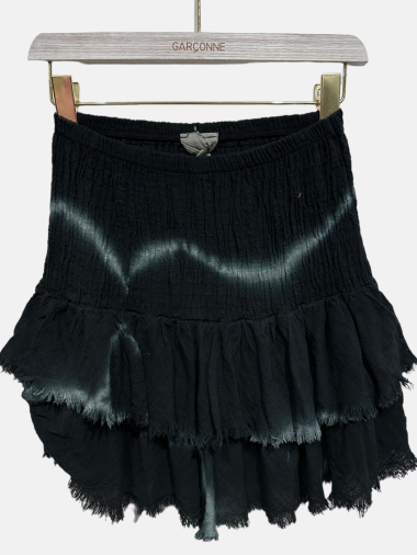 Wholesaler Garçonne - Smocked cotton tie-dye skirt