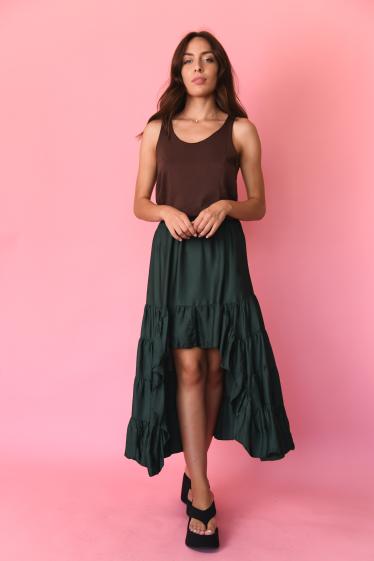 Wholesaler Garçonne - Silky plain skirt