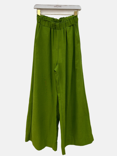 Grossiste Garçonne - Pantalon ample bordcote elastique