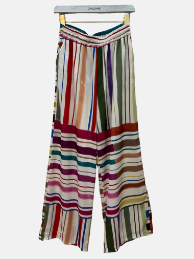 Wholesaler Garçonne - Loose patterned satin pants
