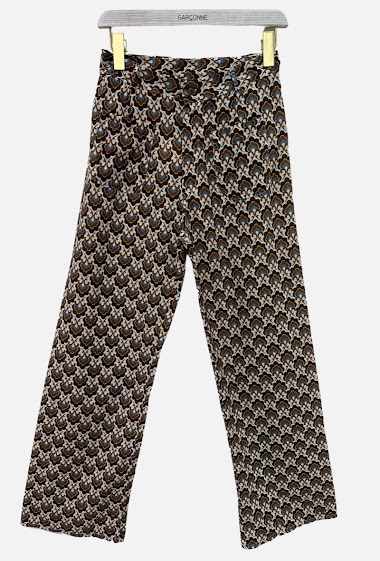 Wholesalers Garçonne - Patterned cotton trousers
