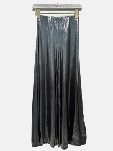 Grossiste Garçonne - Pantalon fluide ample à reflet métalique