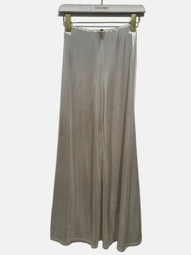 Grossiste Garçonne - Pantalon fluide ample à reflet métalique