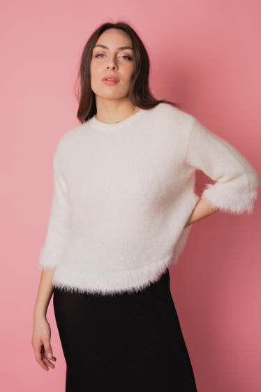 Wholesaler Garçonne - Fringed sweater