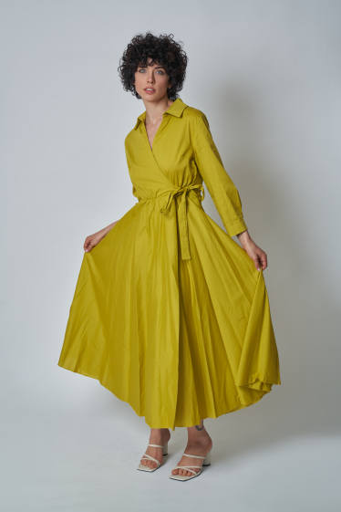 Wholesaler Garçonne - Wrap dress in poplin