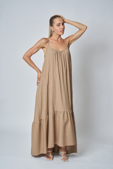 Wholesaler Garçonne - Long loose thin strap dress