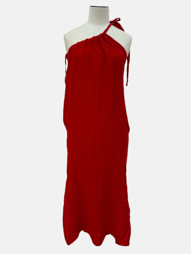 Wholesaler Garçonne - Long asymmetrical dress attached on the shoulder