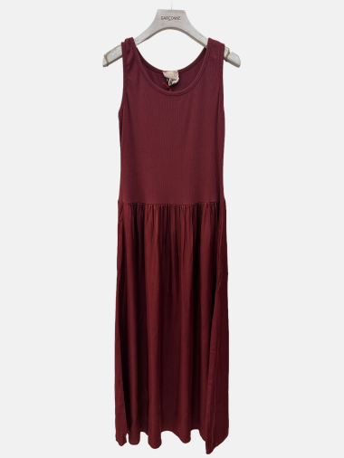 Wholesaler Garçonne - Long bi-material dress