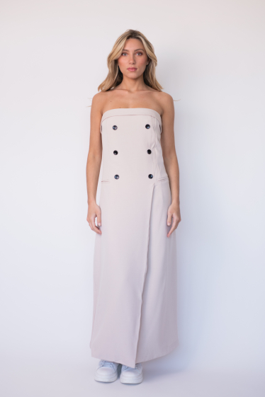 Wholesaler Garçonne - Long strapless dress