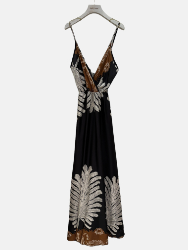 Wholesaler Garçonne - Long double V-neck dress