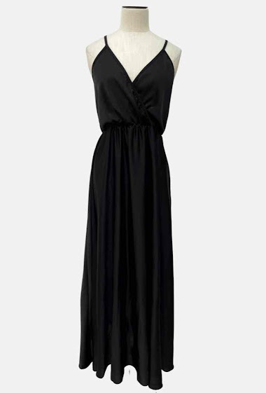 Wholesaler Garçonne - Long satin dress with straps