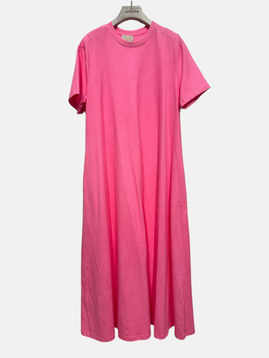 Großhändler Garçonne - Vintage-T-Shirt-Kleid mit kurzen Ärmeln