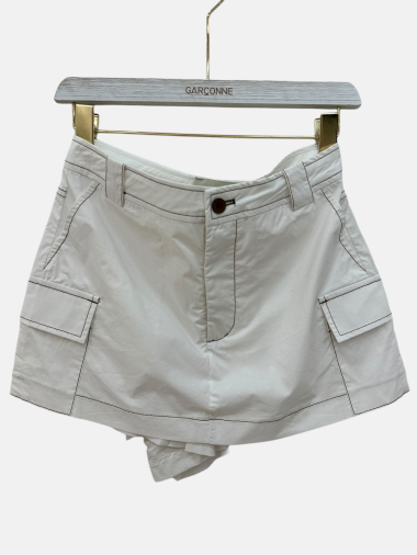 Mayorista Garçonne - Shorts de algodón con costuras en contraste