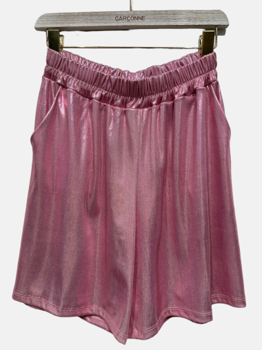Wholesaler Garçonne - Fluid shorts with metal reflection