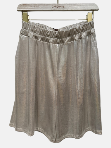 Wholesaler Garçonne - Fluid shorts with metal reflection
