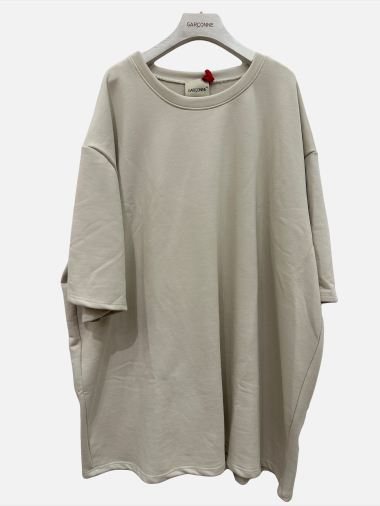 Wholesaler Garçonne - Loose plain sweatshirt