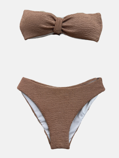Grossiste Garçonne Swimwear - Bikini gaufré