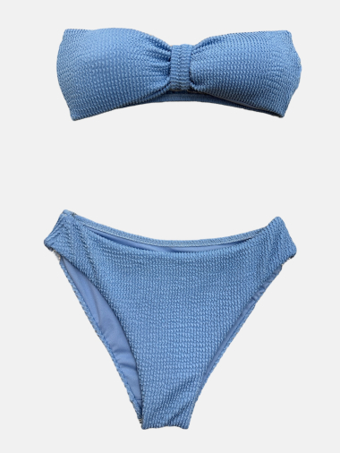Grossiste Garçonne Swimwear - Bikini gaufré